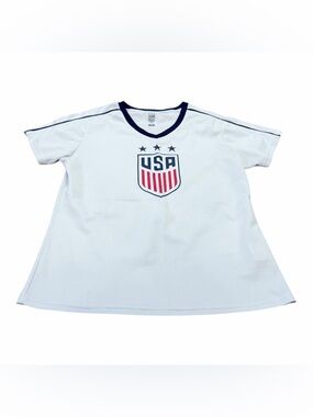 USWNT Team USA Women’s Alex Morgan Short Sleeve Soccer Jersey, Size Large, White